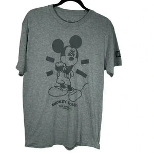 Disney Collection By NEFF Mens Grey Mickey T-Shirt Size Large